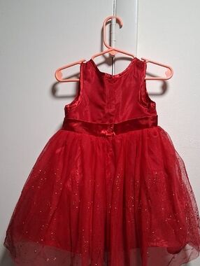 Red Sparkle Tulle Girls' Formal Dress